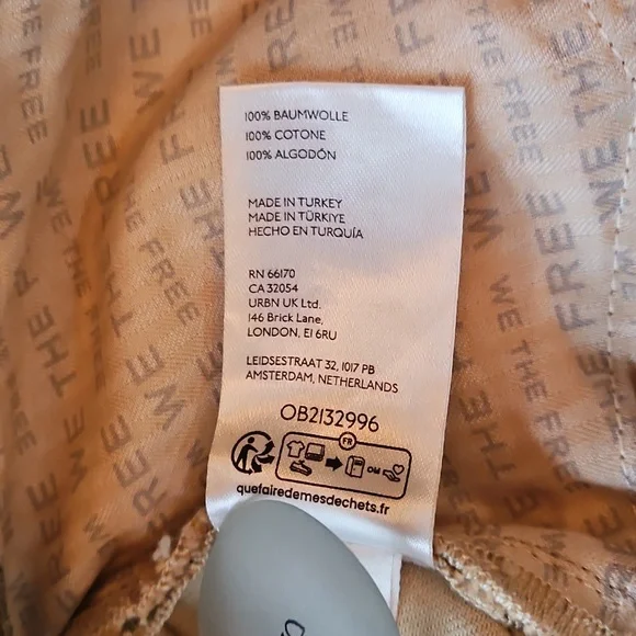 Free People Illusions Patchwork Printed Jeans Barrel Leg Relaxed Indigo 27 NWT - Picture 7 of 15